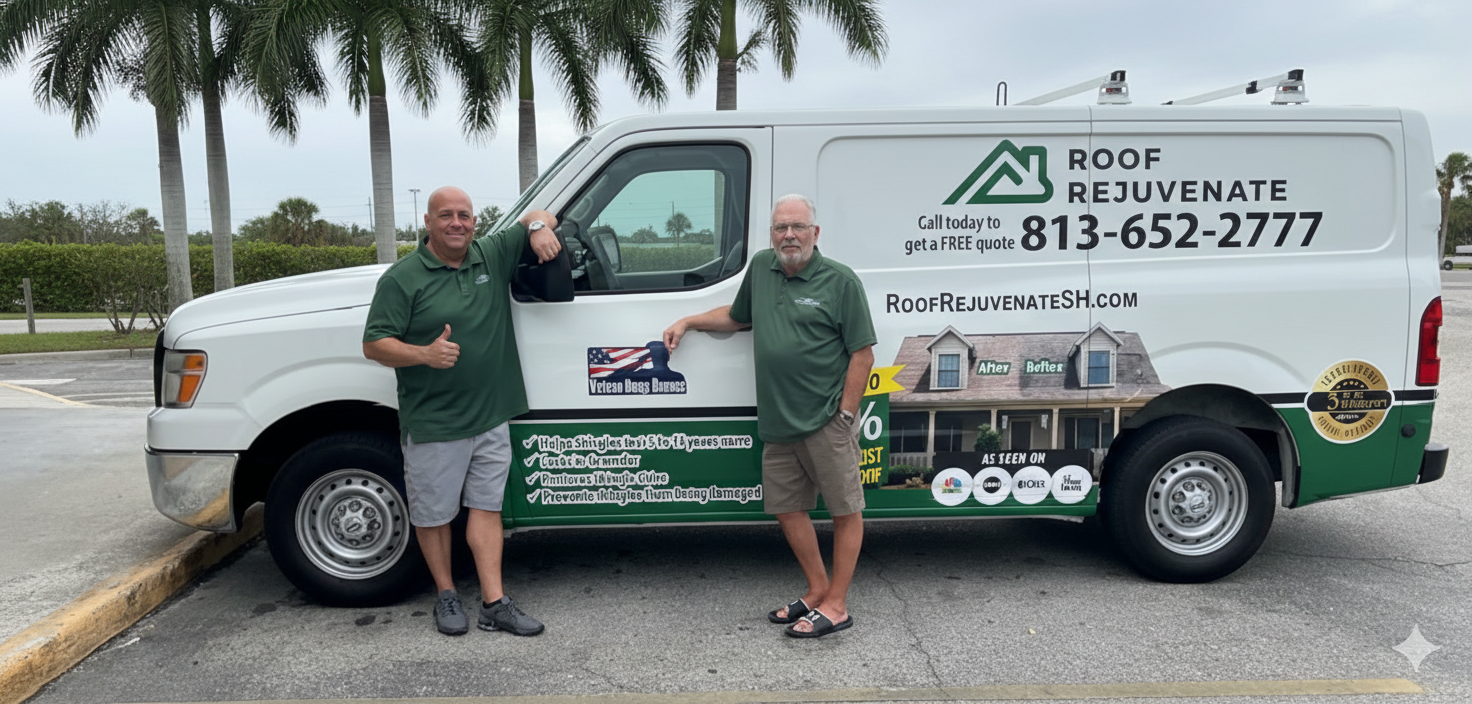 Roof Rejuvenate team with service van